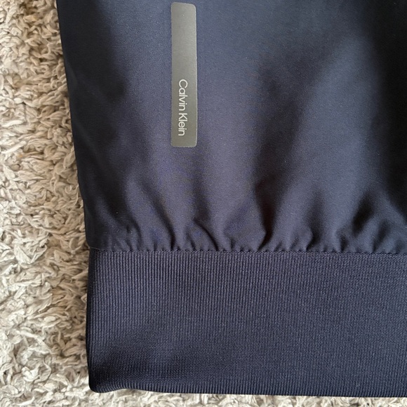 ✨$25✨Calvin Klein Matte Bomber Jacket | Navy Blue | XXL - Picture 9 of 9